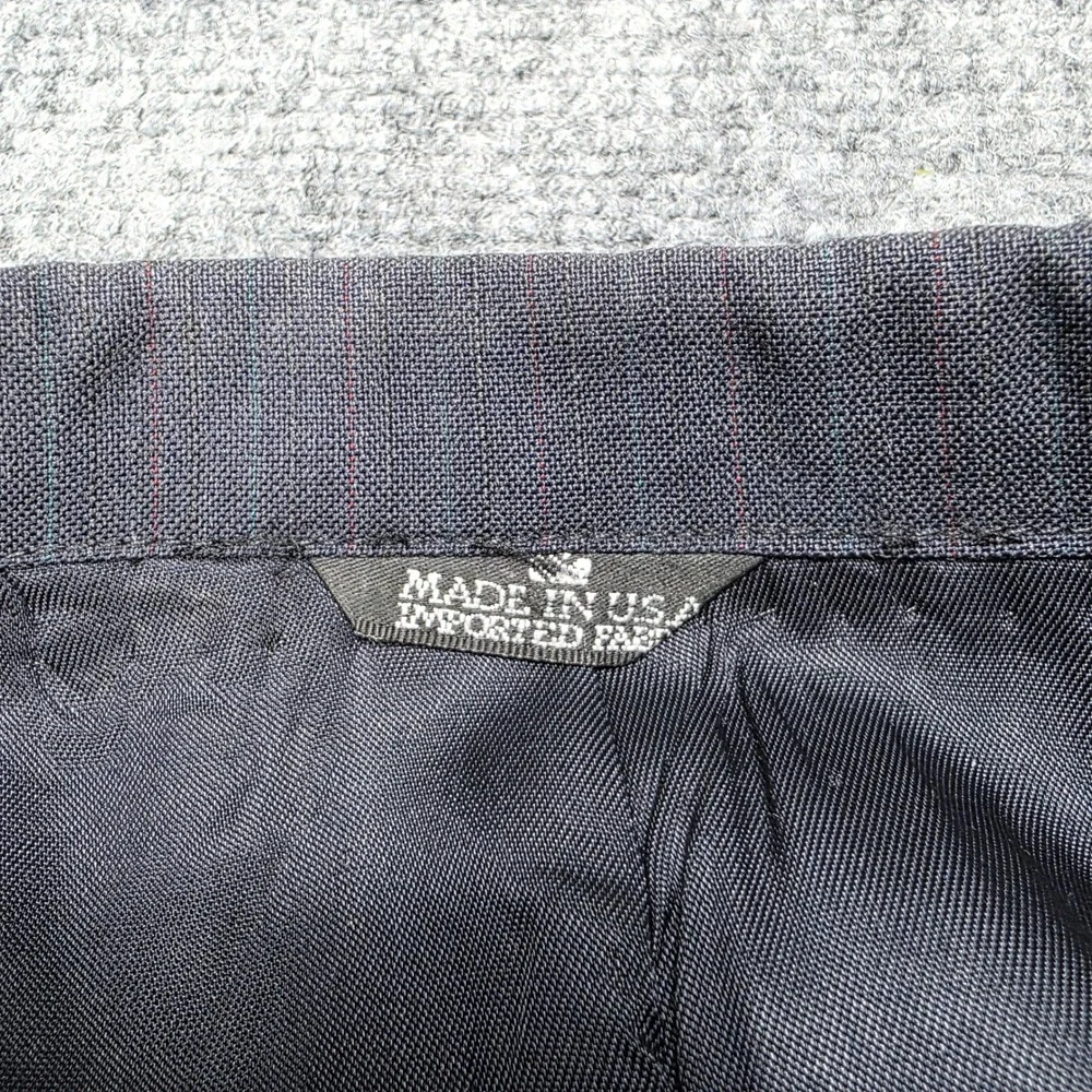 Chaps Ralph Lauren Blazer Mens 42L Gray Wool 2-Button Suit Jacket Sport Coat Vtg